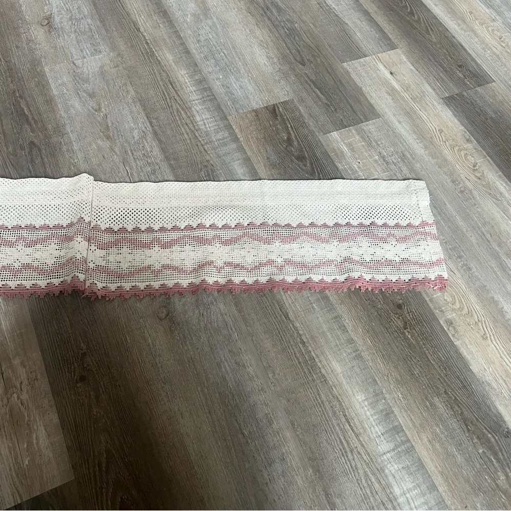 💥🍒VTG Lace Cream & Maude Curtains‎ 2 Panels 2 Valance💥🍒